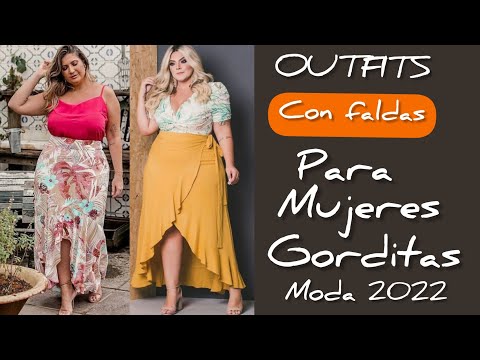 FALDAS LARGAS PARA GORDITAS || Moda 2020 - YouTube