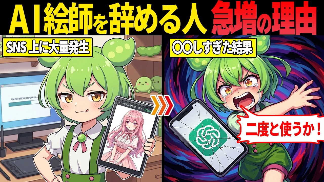 日本人が画像生成AIを異常に敵視している理由とは？【ずんだもん・ゆっくり解説】