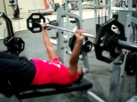 Wide Grip Barbell Bench Press Pc Youtube