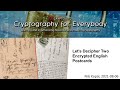 Let's Decipher Two Encrypted English Postcards