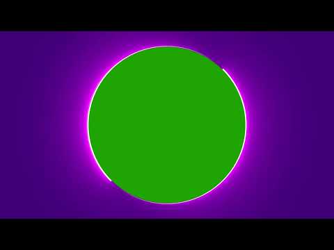 Purple Neon Circle Border Green Screen Overlay Motion Graphics 4K 30fps Copyright Free