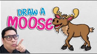 How to Draw a Moose #miltondrawings