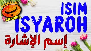 LEARNING NAHWU - SHORROF : Use of Isim Isyaroh and Musyar ilaih (nahwu rule)