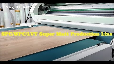 SPC/LVT/WPC  Flooring UV Coating Line