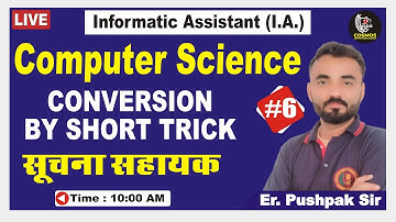 6. CONVERSION | COMPUTER SCIENCE | राजस्थान सूचना सहायक भर्ती 2022 || INFORMATIC ASSISTANT 2022