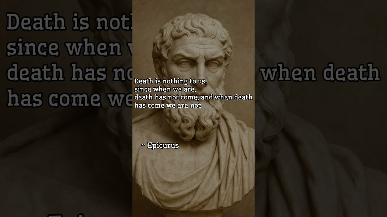 Epicurus wisdom on death| profound truth 