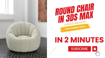 Create a Sofa Chair in Less Than 2 Minutes | Easy 3ds Max Tutorial | interior design #3dsmax #3d