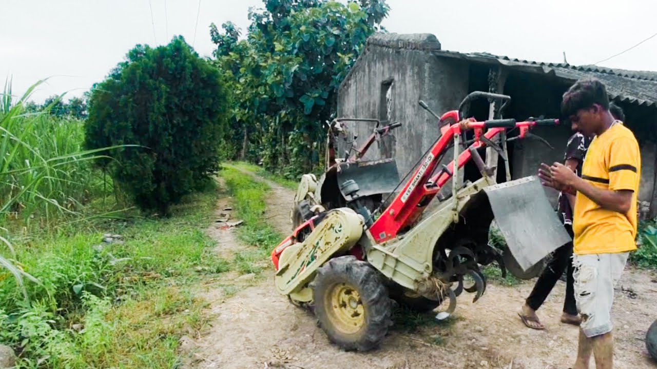 केला kele ki kheti Banana Ke Khet Mein lottery Mini Tractor vst