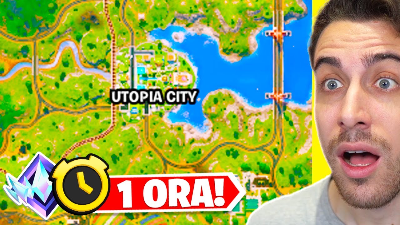 Atterro per 1 ORA ad UTOPIA CITY in RANKED! SUPER Fortnite ITA