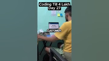 Day 27 Coding Till I get 4 lakh #Dsa #coding #flutter #computer  #tech #startup #internship #python