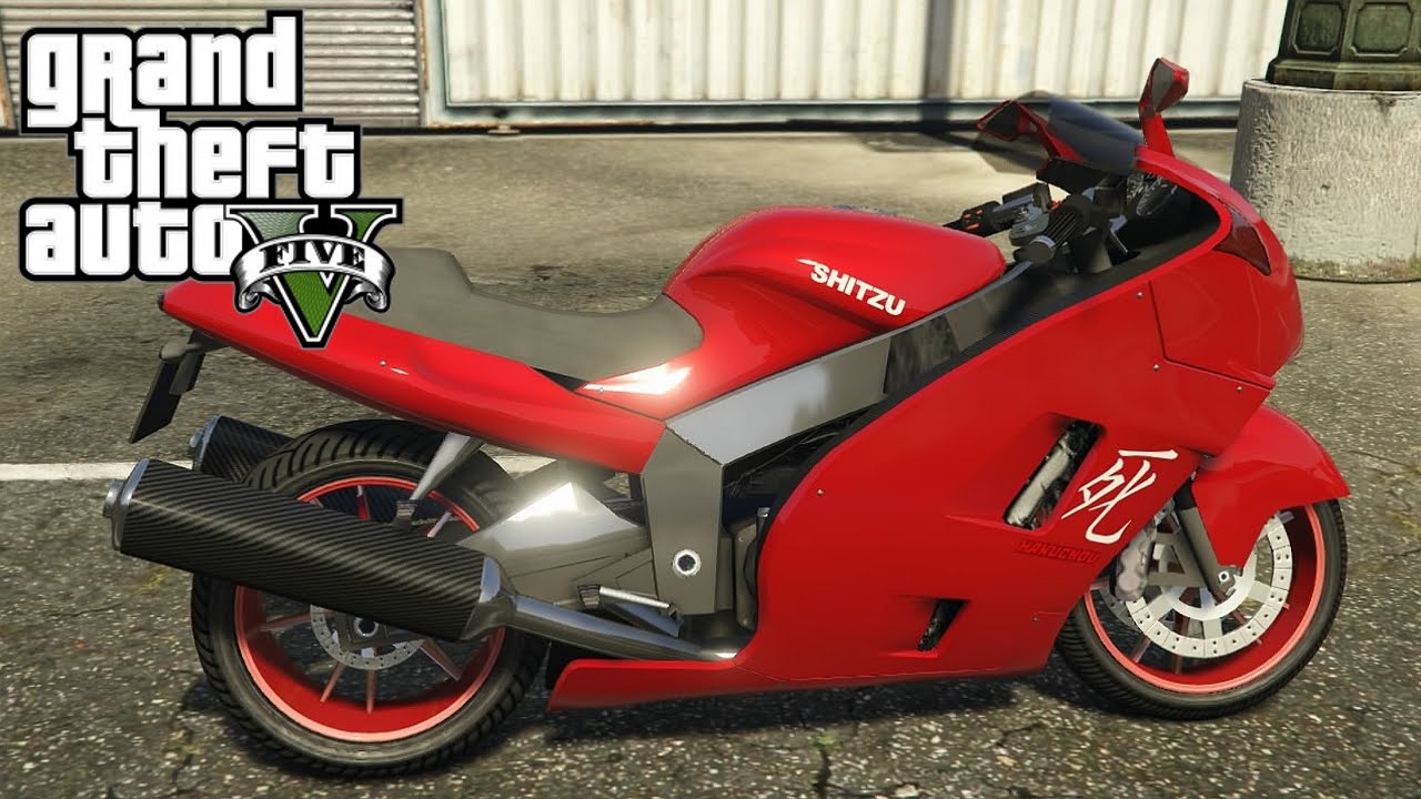 GTA V Next Gen PS4 - Shitzu Hakuchou Sports Bike First Person Test