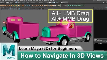Maya 2018 Viewport Navigation Explained | Learn Maya 3D for Beginners Tutorials #25