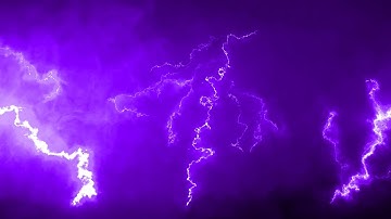 Purple Lightning Thunderstorm 4K UHD Ambient Storm Background | No Sound