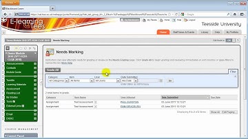 Blackboard - Accessing the Grade Centre