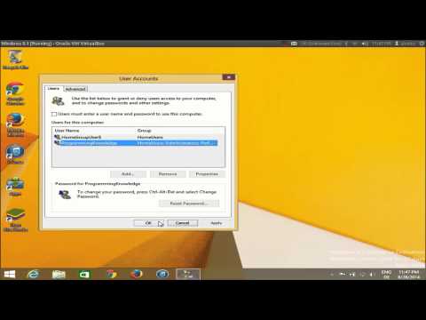 How to remove login password at startup on Windows 8 /Windows 8.1