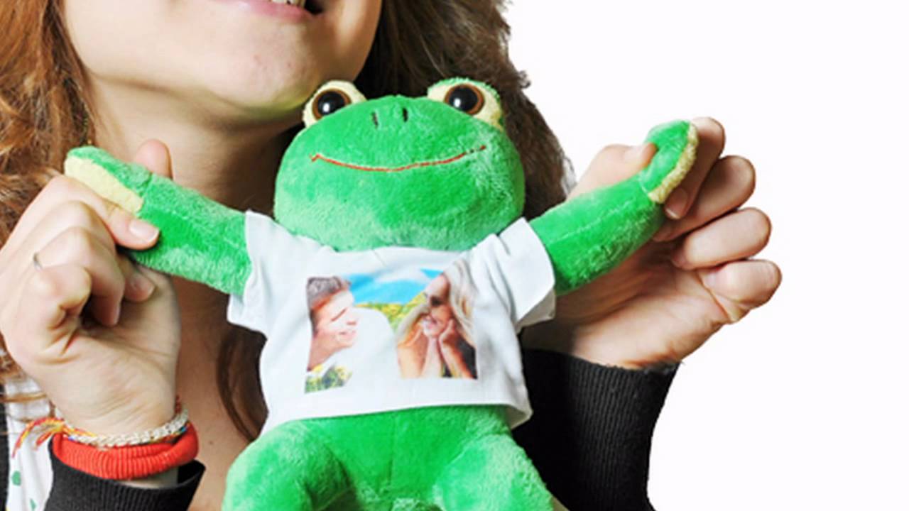 Orsacchiotto Di Peluche Personalizzato Con Foto E Nome – 25 Cm – Regalo Per San Valentino, Anniversario, Compleanno