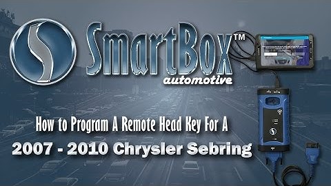 How to Program a Remote Head Key to a 2007 - 2010 Chrysler Sebring