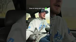 How to hang yard signs❗️ Stop getting your signs taken down