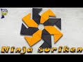 DIY - How to make SHURIKEN NINJA out of paper. Shuriken made of paper. Origami shuriken.