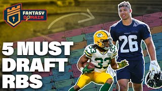 5 MUST DRAFT Running Backs in FANTASY (Fantasy Football 2023)