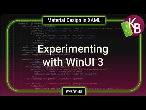 WPF/WinUI - Material Design in XAML exploring a WinUI 3 port