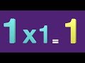 Table of 1  learn multiplication of x1  1 times table  1x1