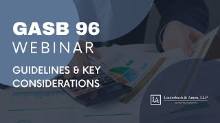 GASB Statement No. 96: Subscription Based Information Technology Agreements