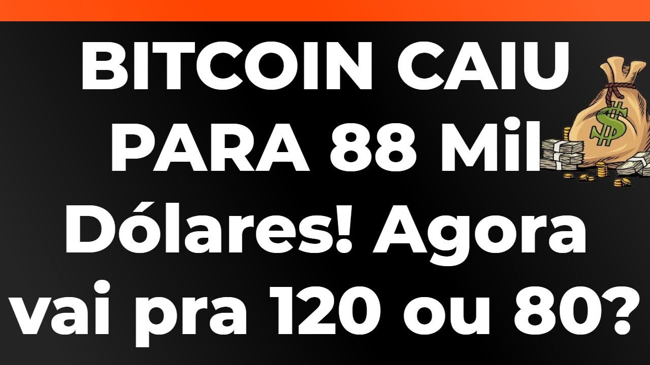 BITCOIN CAINDO NOVAMENTE