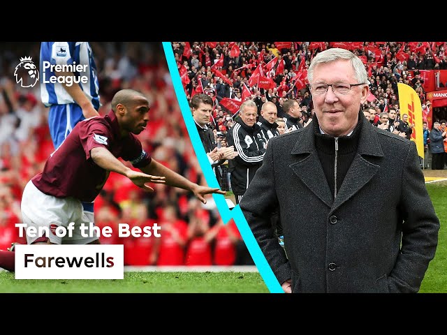 10 Emotional Farewells | Premier League class=