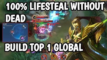 ALPHA BUFF DAMAGE WITH 100% LIFESTEAL BUILD (AUTO WIN) NEW EMBLEM