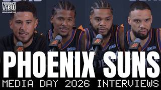 Devin Booker, Jalen Green, Miles Bridges & Dillon Brooks Discuss Phoenix Suns Future at Media Day