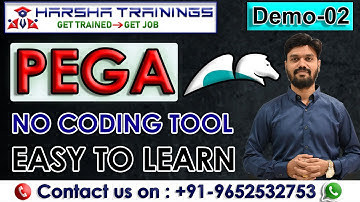 Pega Demo Day 02 | Pega Tutorial | Pega New Batch Starts - Aug 01st 8AM IST | Joining Details Below