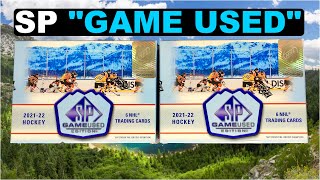 Opening 2 Boxes Of 2021-22 Sp Game Used Hockey Hobby