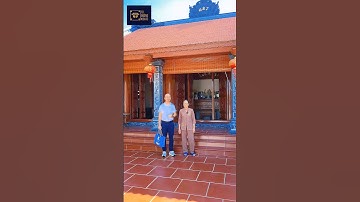 Mẫu từ đường 3 gian bê tông giả gỗ giá 900 triệu các bác tham khảo nhé #tuduongkisato