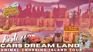 Animal Crossing Island Tour Disney's Cars Route 66 #acnh #animalcrossing #animalcrossingislandtour
