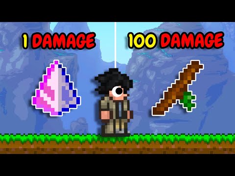 Terraria, But ALL Magic Weapons Deal RANDOM Damage...