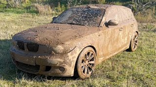 16 YEARS UNWASHED CAR ! Wash the Dirtiest Bmw 1 Series