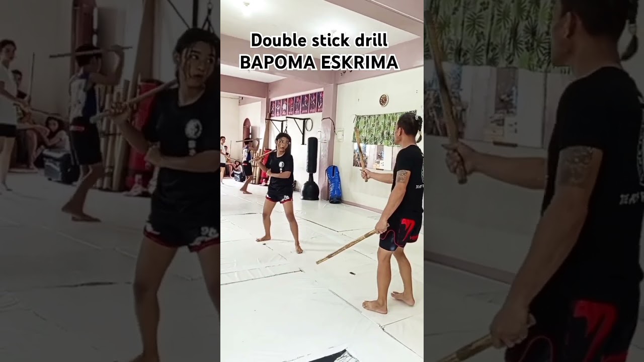 Bapoma Eskrima double Stick drill. 