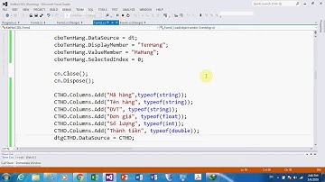 NTTuan LTUDQL Video10 Dua du lieu tu textBox vao dataGridView