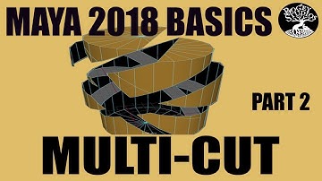 Autodesk Maya 2018 Basics- MULTICUT Tool- Part 2/2
