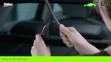 Valeo Wiper Flat Blade "How to Fit" guide for Rear Top Lock (R4)