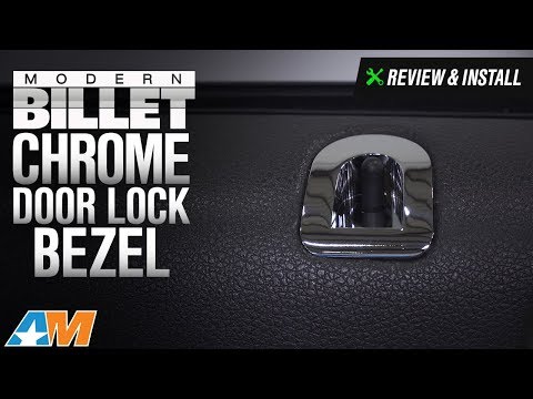 2005-2014 Mustang Modern Billet Chrome Door Lock Bezel Review & Install