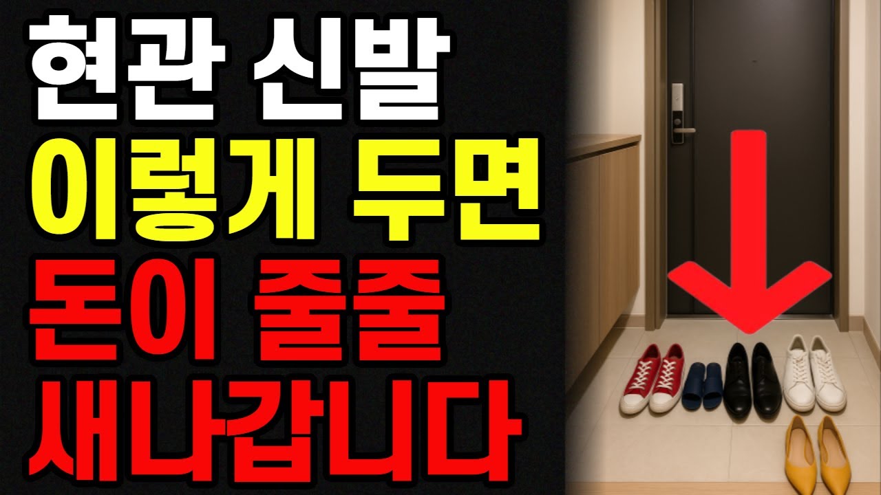 현관 신발 '이렇게' 두면 돈이 줄줄 새나갑니다. 꼭 이렇게 두세요! |부자들의 습관 | 현관풍수