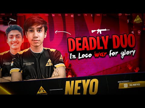 Deadly Duo in Loco War of Glory | 9 Kills WWCD🍗 | 1vs3 Godlike in End Zone🔥