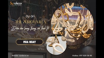 Dự án đèn thả pha lê thông tầng cao cấp tại The Zurich Villa