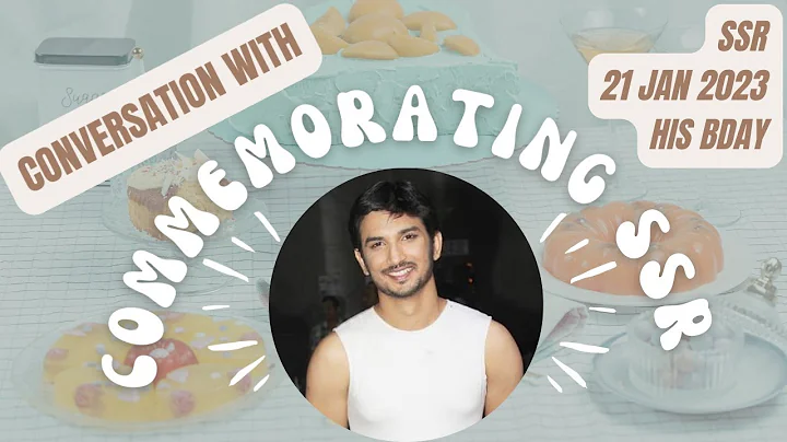 CONVERSATION WITH  SUSHANT SINGH RAJPUT  21 Januar...