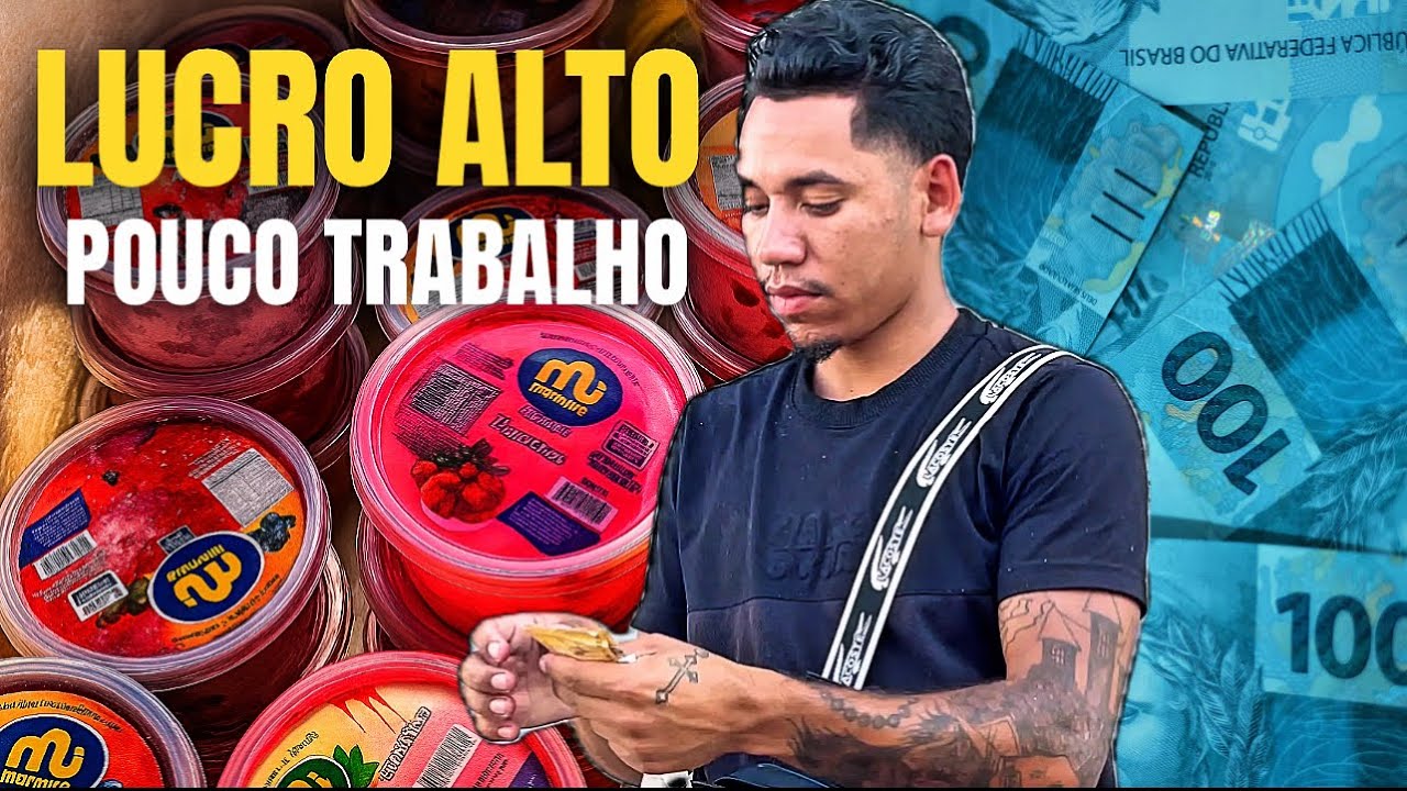 O QUANTO GANHEI EM 3 DIAS VENDENDO SORVETE NA RUA 