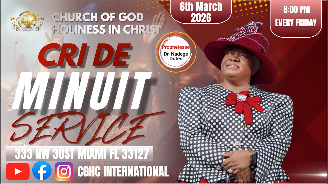 3.6.26 | Vendredi Cri De Minuit Service | EGLISE DE DIEU SAINTETÉ EN CHRIST