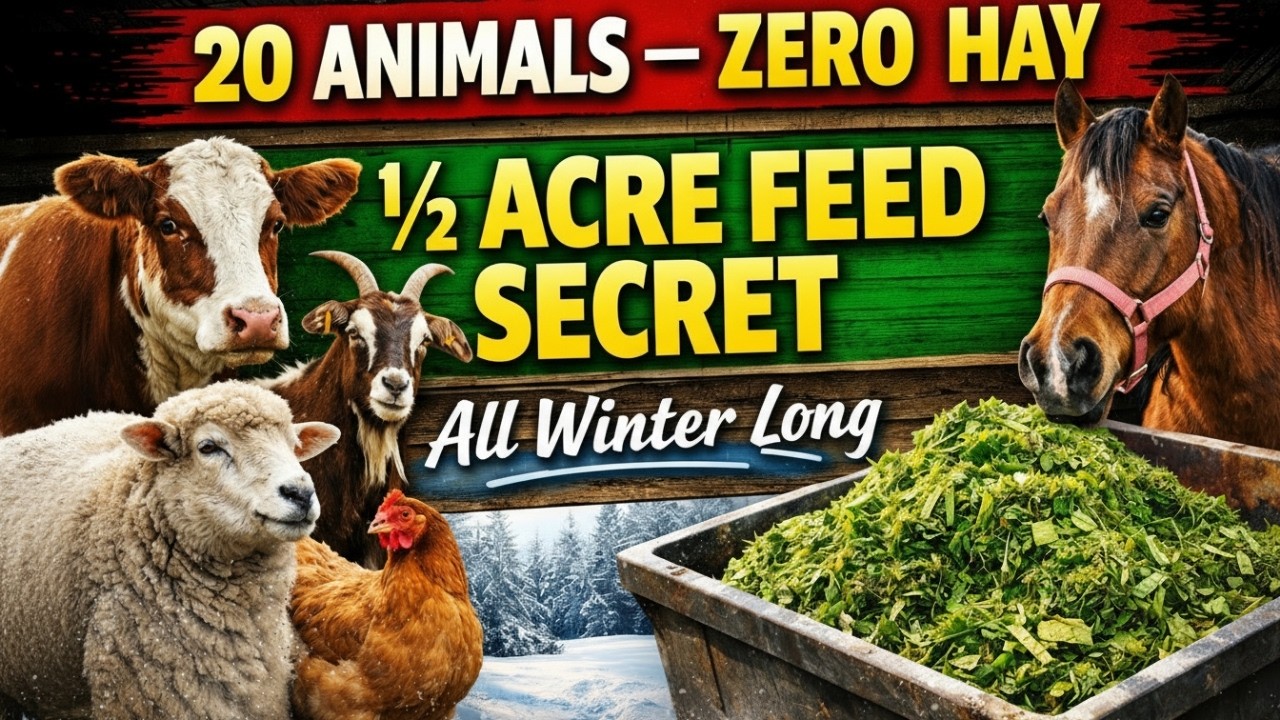 Stop Buying Hay – This 1/2 Acre Solution Feeds 20 Animals All Winter