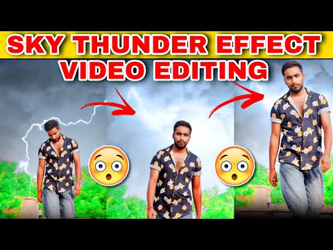 SKY THUNDER EFFECT VIDEO EDITING TUTORIAL | SKY CHANGE VIDEO EDITING | CAPCUT VIDEO EDITING